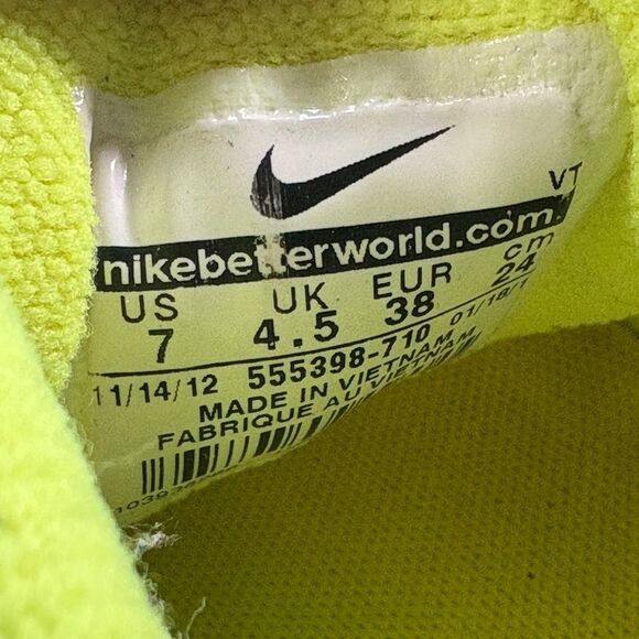 Nike Womens Nike Lunareclipse VOLT/WOLF GREY/PLATINUM Sz 8.5 - Picture 8 of 8